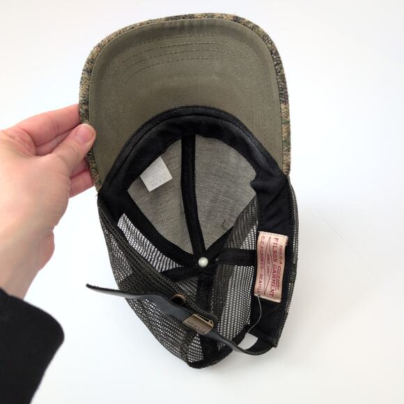 Vintage Filson Garment Seattle Co. Hunting Camo Hat 100% Wool Made in USA Green - Picture 8 of 9